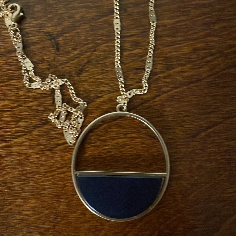 As U Wish Women's Gold and Black Necklace OS NWOT - Picture 3 of 3